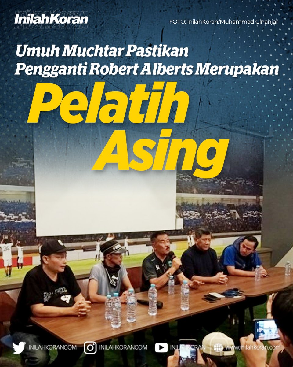 inilahkoran_id's tweet photo. Umuh Muchtar Pastikan Pengganti Robert Alberts Merupakan Pelatih Asing https://t.co/RuSCGKvQbW
#InilahKoran
#Persib
#Bobotoh
#ReneOut
#robertalberts
#PelatihPersib
#pelatihasing
#umuh https://t.co/80ybTaa9VT