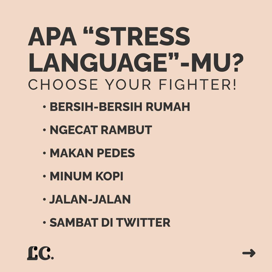 satupersen_id's tweet photo. Love Language❎
Stress Language✅ https://t.co/rRSBfdmVHy