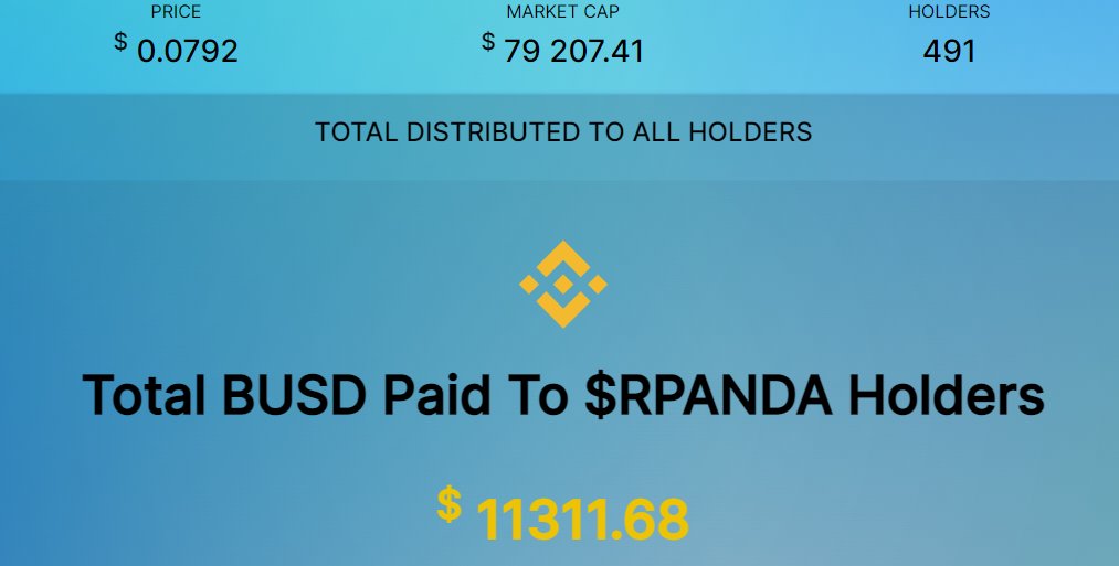 RichPanda_bsc's tweet photo. Almost to 500 holders🥳
Spread the word about Rich Panda!

🐼 Rich Panda GIVEAWAY 🐼

🏆 $30 worth $RPANDA token to 2 winners

✅ RT + follow
✅ tag 3 friends

⏰ Ends in 48 hrs

#RPANDA #RICHPANDA #BSC #BSCGems #Shib #Memecoin #BinanceSmartChain #giveaway https://t.co/uTZRqfKoKn