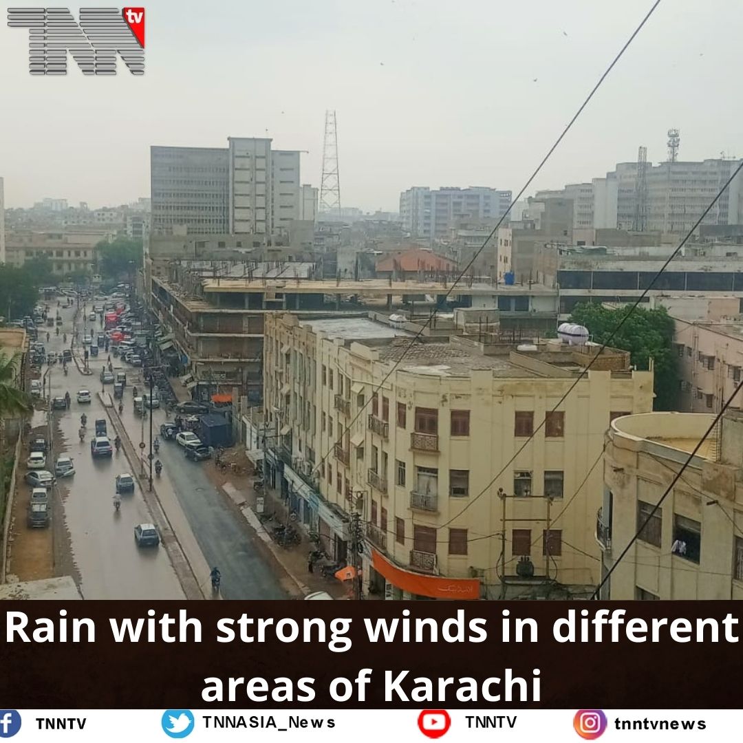 TNNASIA_News's tweet photo. Rain with strong winds in different areas of Karachi
#Pakistan #strongwinds #rains #differentareas #Karachi https://t.co/34jSBZuSjW