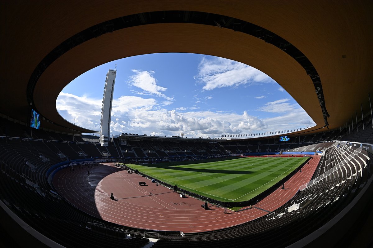 UEFA's tweet photo. 🏟️ Helsinki is ready for the #SuperCup - Finland's first major UEFA club event! https://t.co/bPFC8g03TQ
