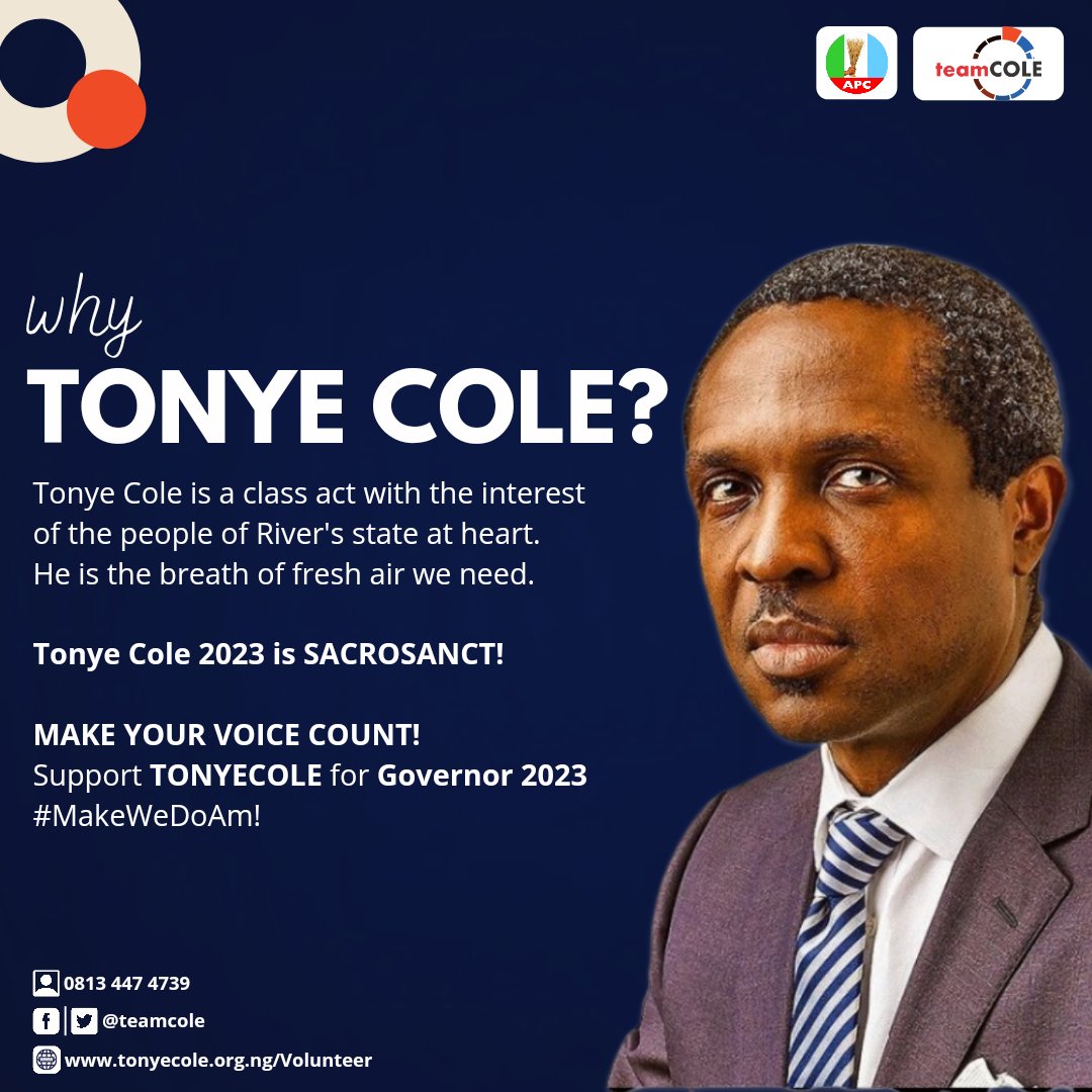 HWokocha's tweet image. Some people can spend their entire lives in public administration and be poor managers of public resources, while others can obtain extensive outside experience and be superb managers of people and resources..
@TonyeCole1
#PoliticsOfPeace #WeGoDoAm #Tonyecole2023