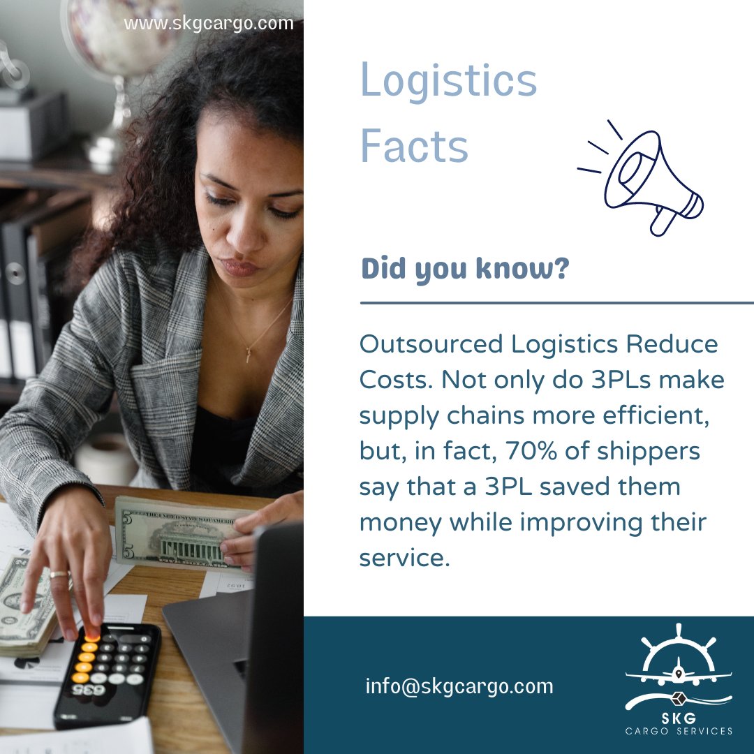 As a 3PL we find the most cost-effective ways to perform tasks that could be proven highly expensive for you and your company.

#Logistics #transportation #cargo #freight #roadfreight #logisticsfacts #didyouknow #freightliner #movemore #skgcargoservices #perishables