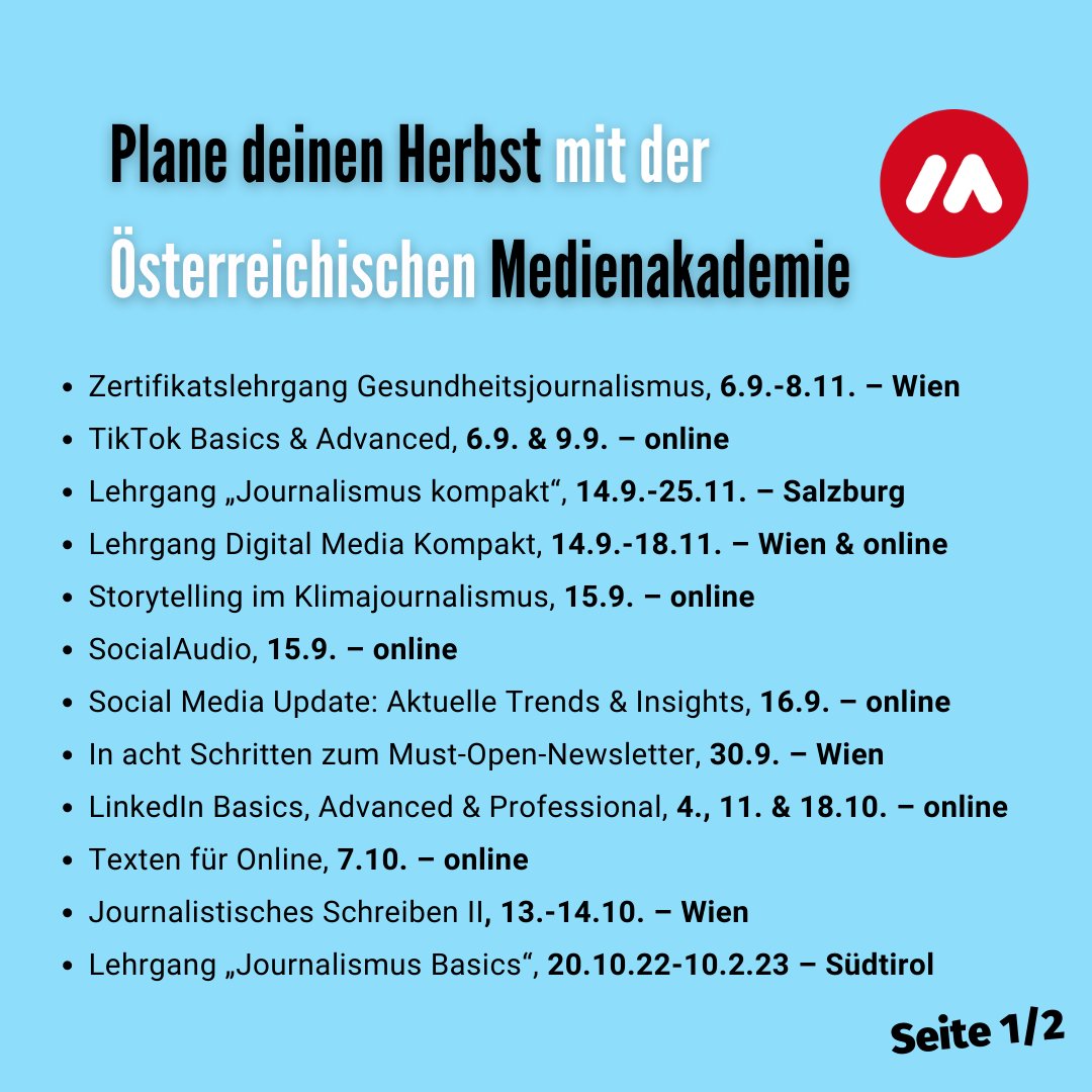 Österreichische Medienakademie tweet media