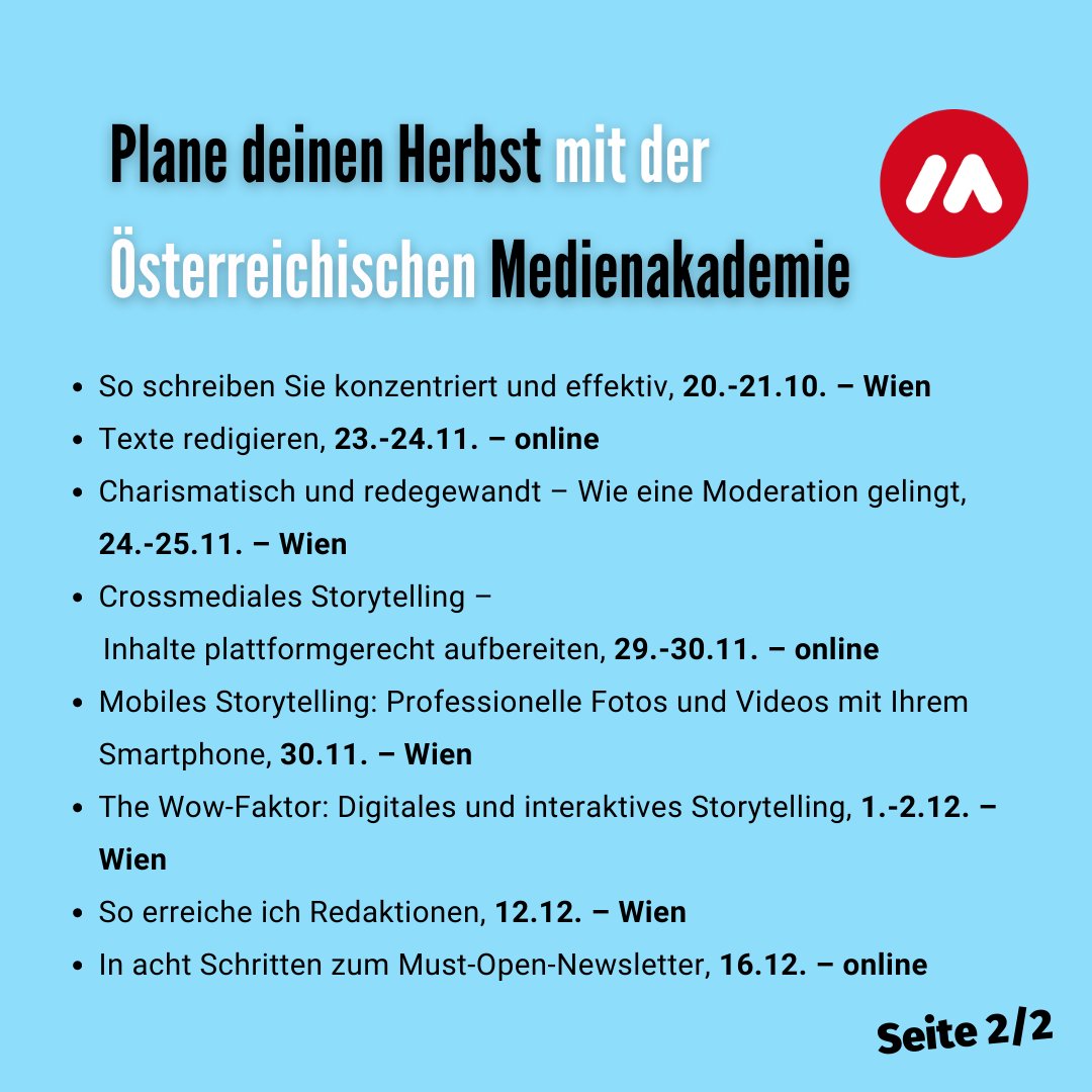 Österreichische Medienakademie tweet media