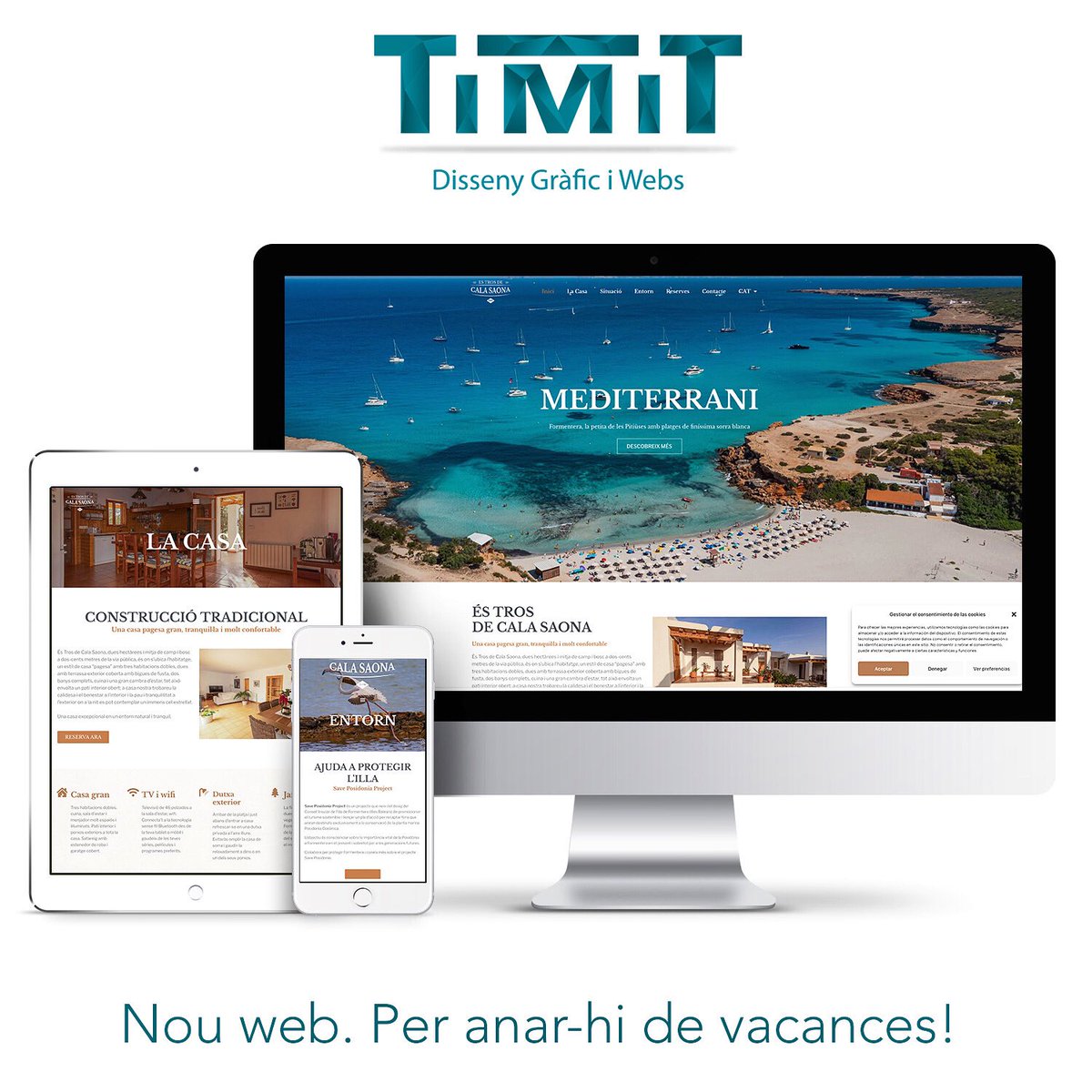 A @timit_2003 no ens aturem!! Web per a uns clients molt especials ♥️