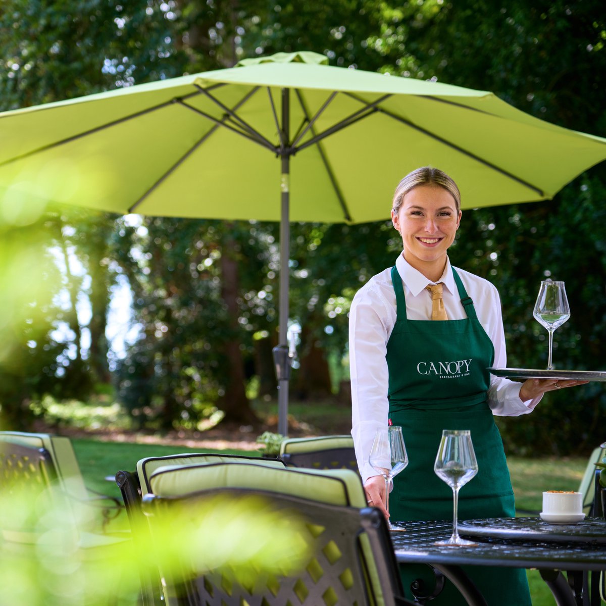 What better way to soak up the sun than on the terrace at Canopy Restaurant &amp; Bar! To book, click the link below: 

castlemartyrresort.ie/canopy-restaur…

#castlemartyrresort #summerevening #sundowner