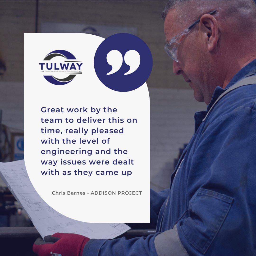 tulwayengineers's tweet photo. Our skilled team are experts in thinking on their feet to deliver projects on time. 

"Great work by the team to deliver this on time, really pleased with the level of engineering and the way issues were dealt with as they came up"

- Chris Barnes, Addison Project

#engineering https://t.co/wLJOgbQDjK