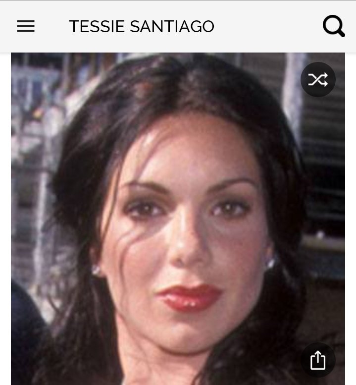 Happy birthday to this great actress.  Happy birthday to Tessie Santiago 