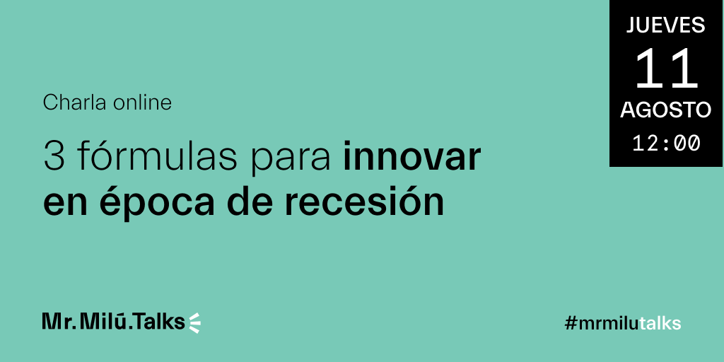 werainmakers's tweet photo. Nuestra directora de estrategia @VelascoGomezM nos compartirá mañana 11 de Agosto algunas claves para en caso de que llegue esa tan temida recesión podamos intentar sacar de ella una nueva oportunidad de negocio.Prepárate un café y únete a nuestro talk. 

https://t.co/WWYF6oZXWW https://t.co/g7lo1S8oR4