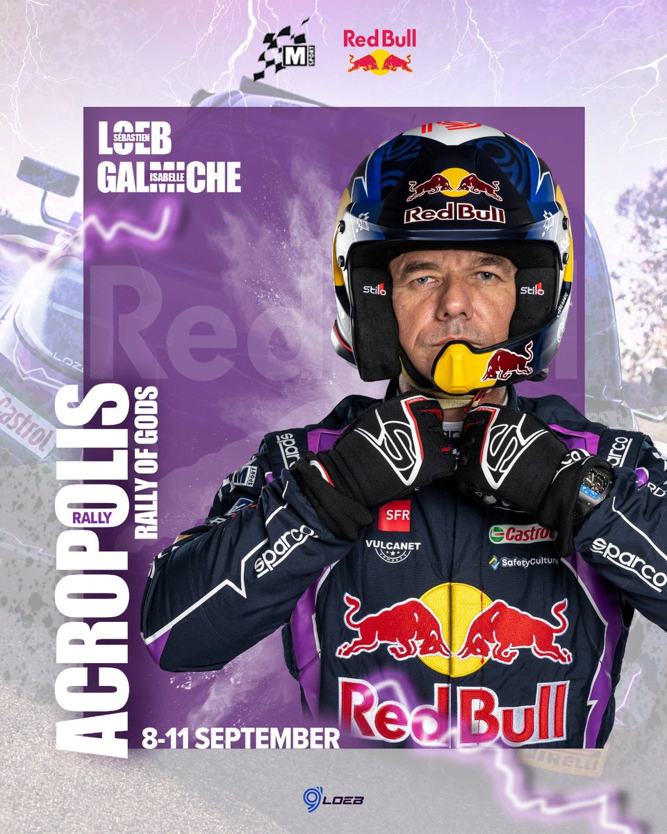 Here we go again 🤩 

@msportltd 🤝 <a href="/SebastienLoeb/">Sébastien Loeb</a> 

Rally of the Gods 🇬🇷

#WRC #MSPORTERS #RedBull #SFR #RichardMille #Vulcanet #Sparco #Indianmotorcyclefrance