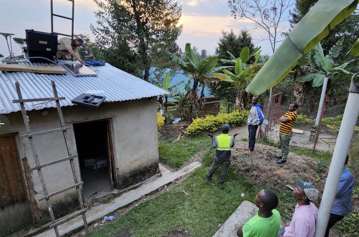 Bent_Earth's tweet photo. My student @D_form_, Jim N. @UNAVCO, and I just finished installation of 7 new continuous GNSS sites in Rwanda with help of exciting new collaborators @Mines_Rwanda, @REMA_Rwanda, &amp; @ictpeaifr #KivuRift #VolcanoGeodesy https://t.co/WstQXjryES
