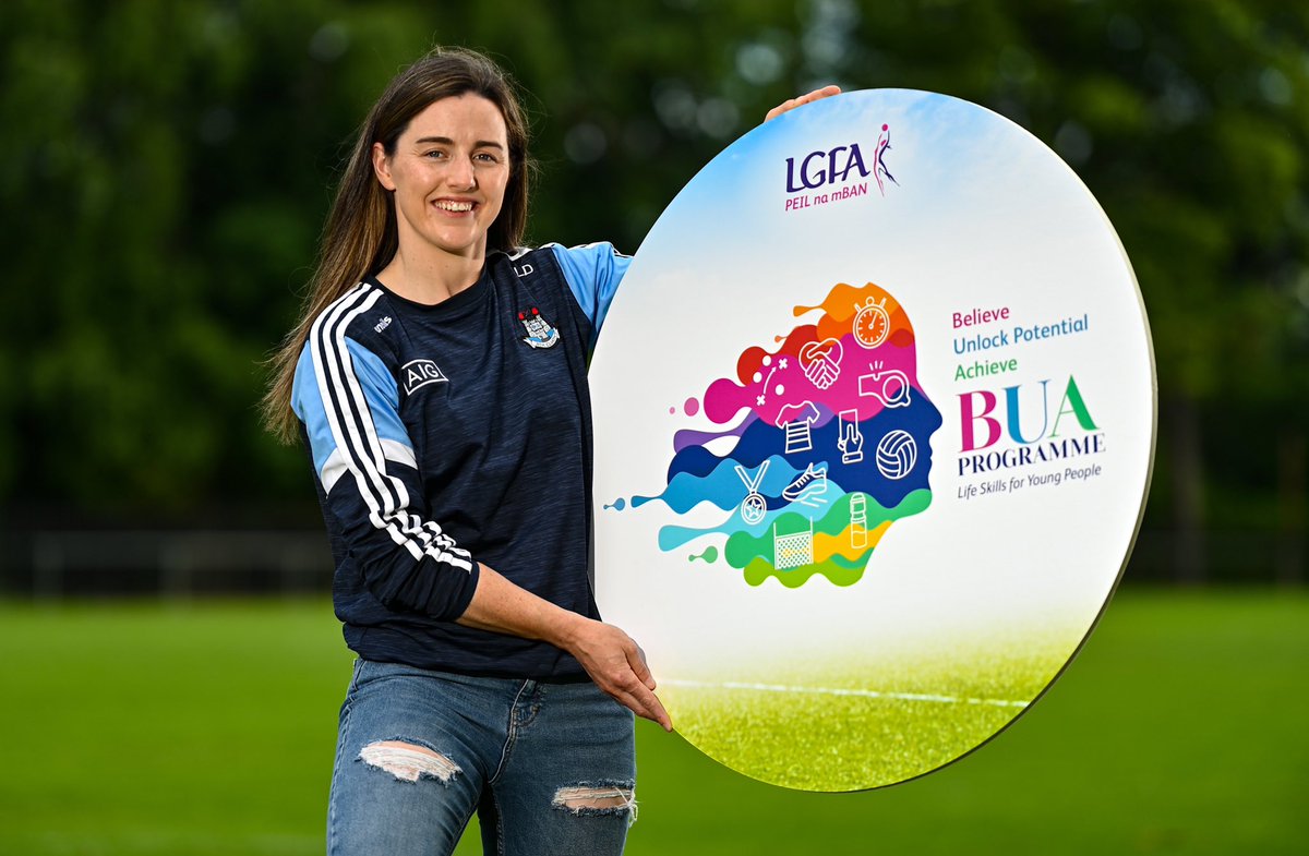Dubs star &amp; BUA ambassador <a href="/LyndseyDavey/">Lyndsey Davey</a> was on hand to help launch the second programme for <a href="/LadiesFootball/">Ladies Football</a> 

Apply now -  ‘BUA’ programme is aimed at females aged 16-19 👉🏻 ladiesgaelic.ie/apply-now-for-…

#LGFA #BUA #WomenInSport