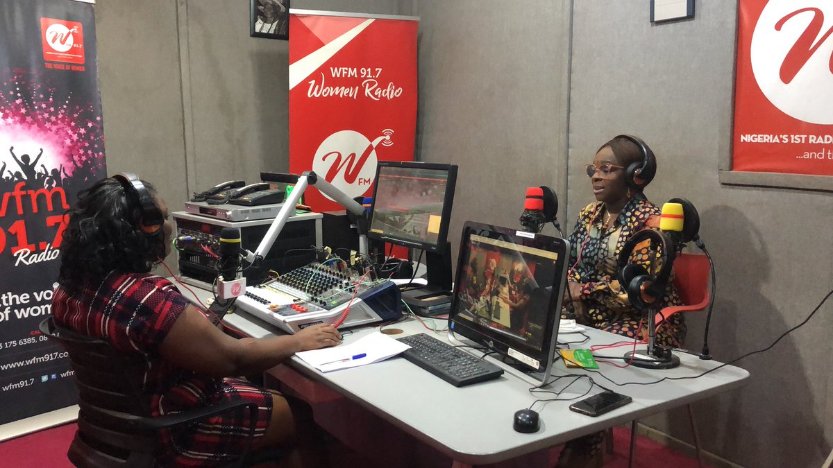 wfm917's tweet photo. Live in the studio with @AdeolaAzeez14 as we discuss Women: The agents of change Nigeria needs.
#womeninpolitics
#wfm917
#nigeria
#nigeriadecides2023
#roadmapto2023 https://t.co/ozgeHHU5Yi