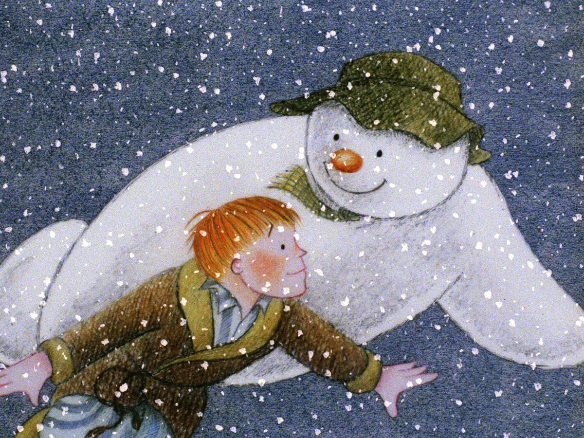 The goosebumps moment that THE SNOWMAN takes flight and soars over the South Downs to the tune of Walking In The Air will forever be one of the truest, purest reminders of the magic of childhood and the magic of Christmas. Thank you, RAYMOND BRIGGS 🤍