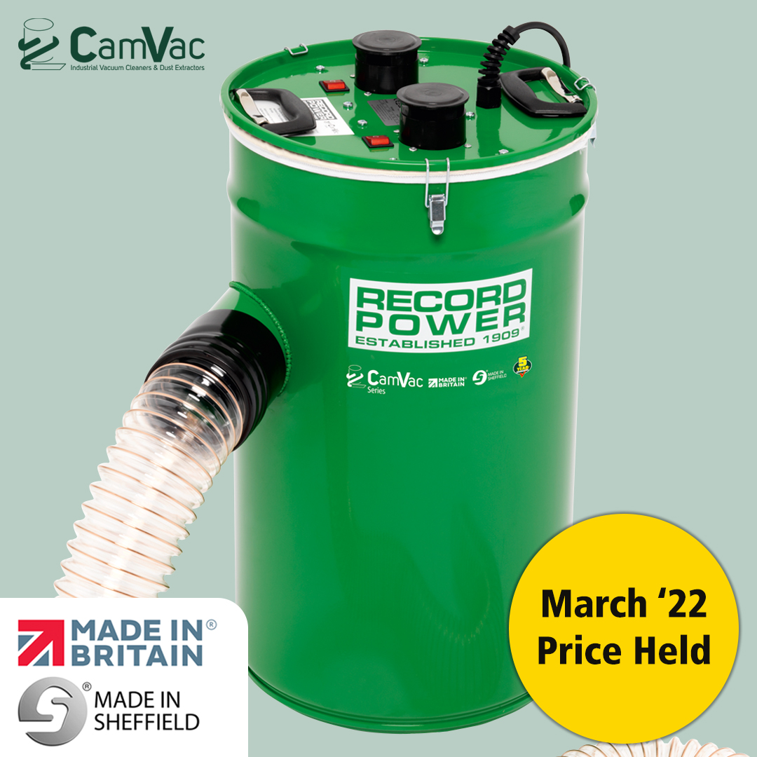 RecordPower's tweet photo. Save between ยฃ30 and ยฃ50 on selected models of CamVac Dust Extractors โ while stocks last!
Visit the Record Power website or your local stockist for further details.
https://t.co/03s6JoMzPL
#RecordPower #CamVac #MadeinBriatin #MadeinSheffield https://t.co/5Y4asvvGGr