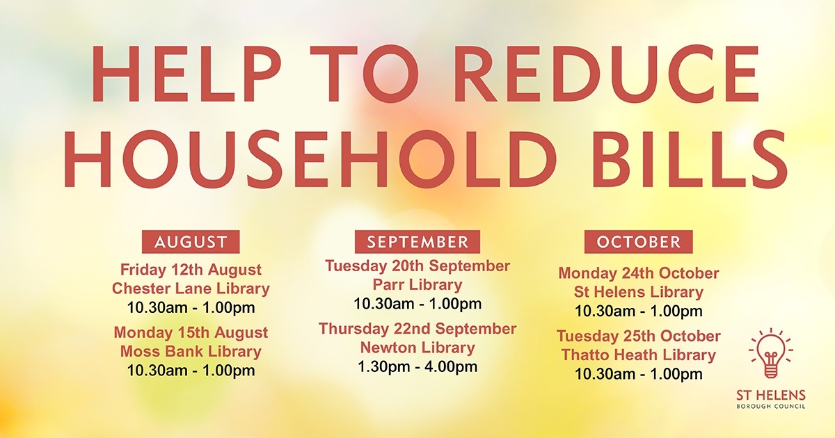 Looking for help to reduce household bills? We know times are hard with the cost of living on the rise. 

Come along to one of our Library events to see what support is available. orlo.uk/l0sn0