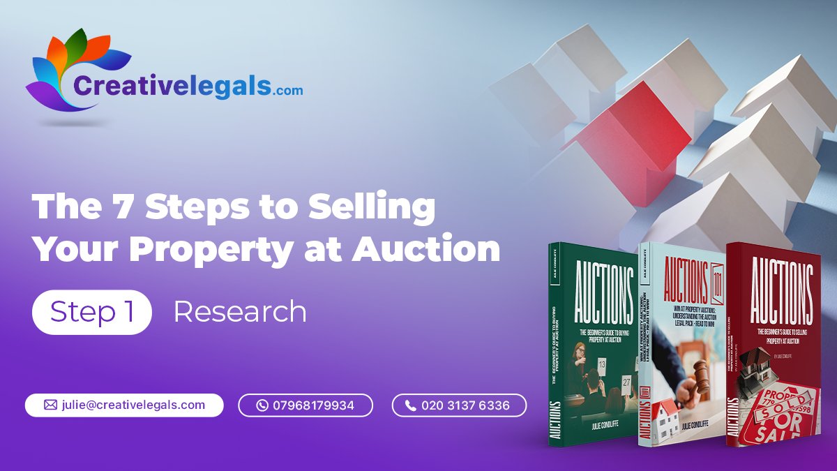 Creativelegals2's tweet photo. 'The 7 steps to selling your property at auction'. #AuctionPurchase #Creativelegals #AuctionSale https://t.co/VgQjPvoEVA