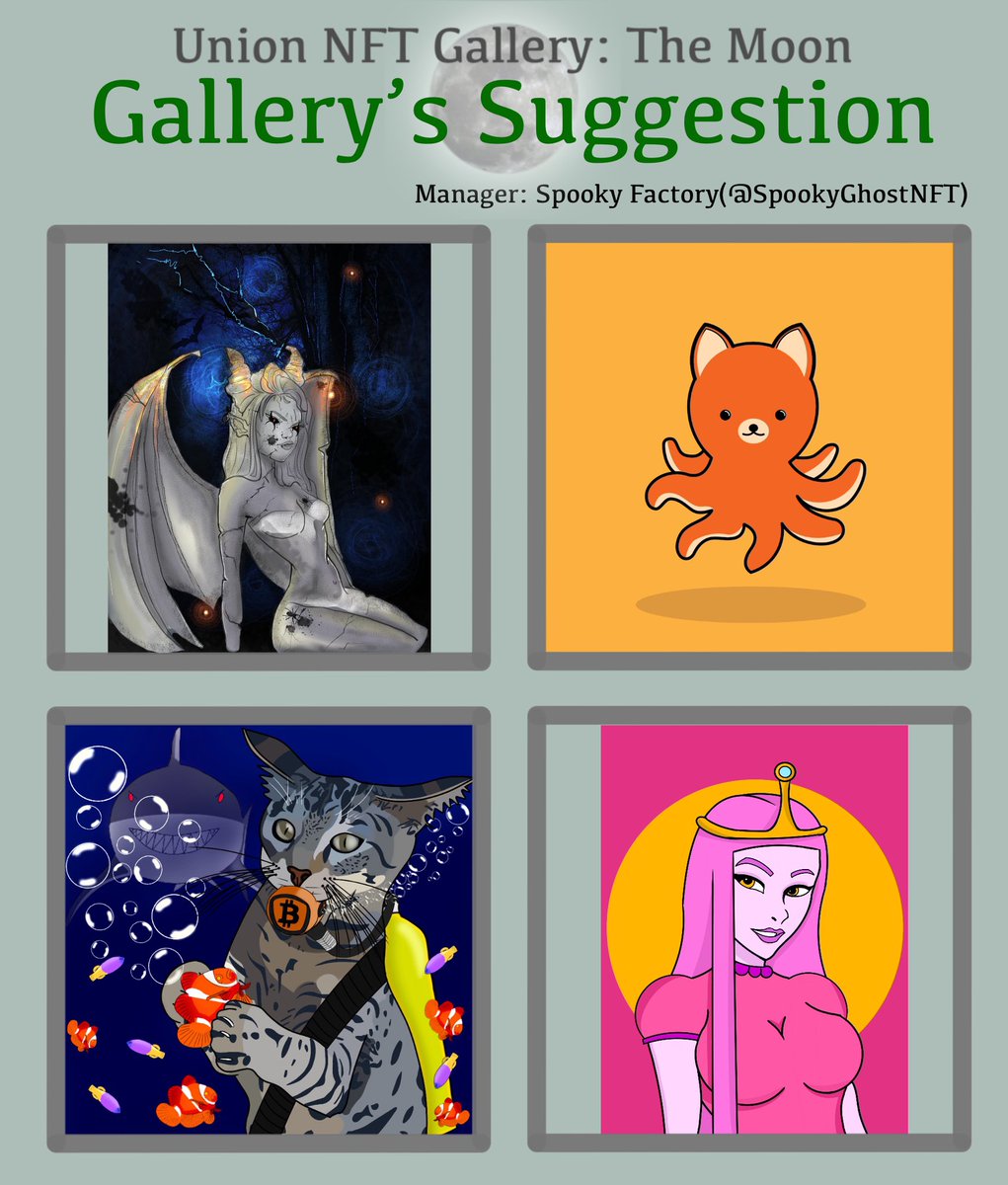 UnionNFTProject's tweet image. ⭐️Gallery's Suggestion⭐️

✨If you participating this NFT project, Gallery will support you always💛

@_LaviniArt 
@nftartist1988
@nyctophilia_gc 
@0range_gang 

If you interesting Gallery Project, 
DM @SpookyGhostNFT

🖼 opensea.io/collection/gal…

#NFT  #gallerythemoon