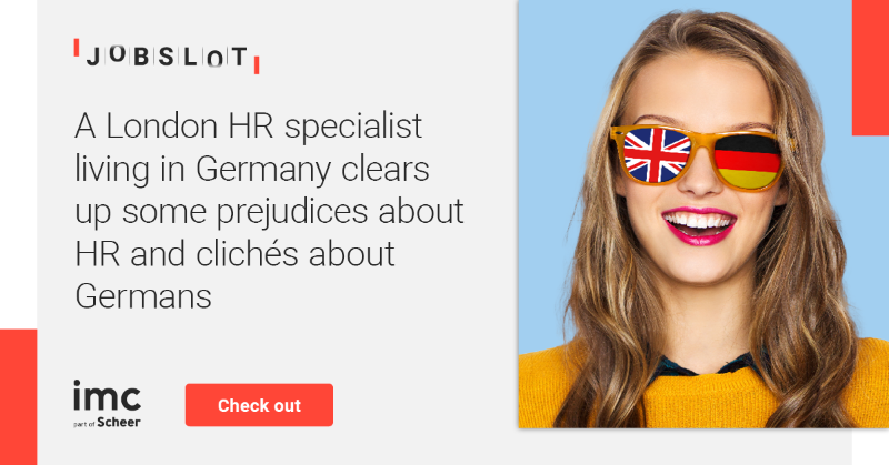 imc_learning's tweet photo. No stereotyping, but yes, there are some differences between the Brits and Germans 🇬🇧 🇩🇪. The HR Manager Claire moved from London to Germany and describes some of her funniest cultural clashes in the interview 😆. Spoiler: Not all clichés are true!🛒...https://t.co/yeqAwIFh98