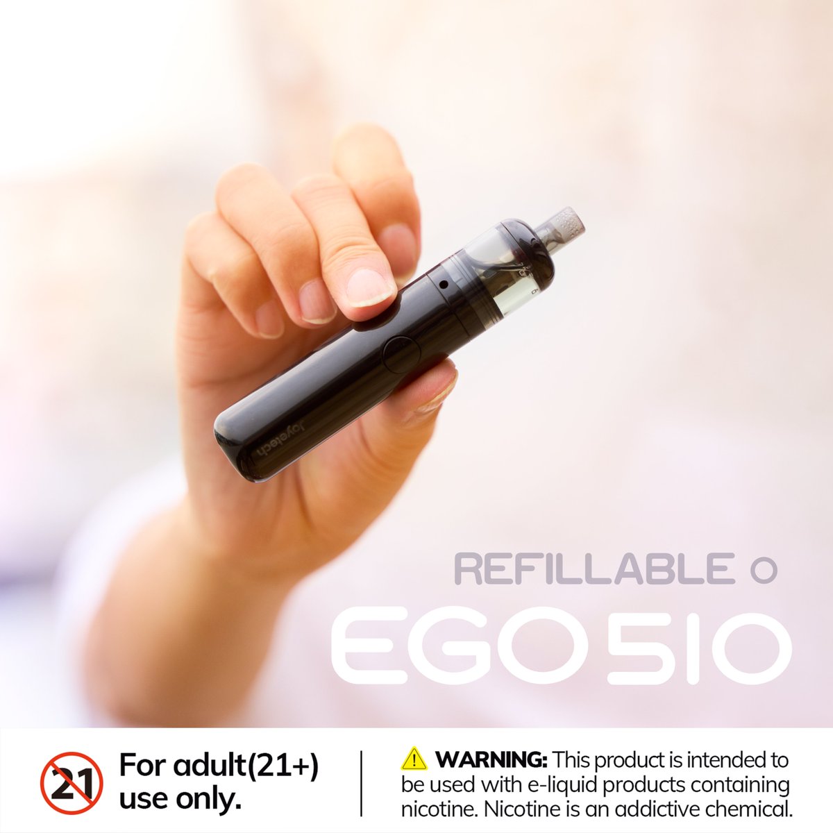 JoyetechClub's tweet photo. 𝗘𝗚𝗢 𝟱𝟭𝟬 𝗗𝗶𝘀𝗽𝗼𝘀𝗮𝗯𝗹𝗲 🅥🅢 𝗘𝗚𝗢 𝟱𝟭𝟬 𝗥𝗲𝗳𝗶𝗹𝗹𝗮𝗯𝗹𝗲
Which version do you prefer?🤘🤘
·
WARNING: This device contains nicotine, nicotine is an addictive chemical. For adult(21+) use only. EGO 510 Disposable is not for USA market.
·
#Joyetech #ego510 https://t.co/kO0xTGgRuA