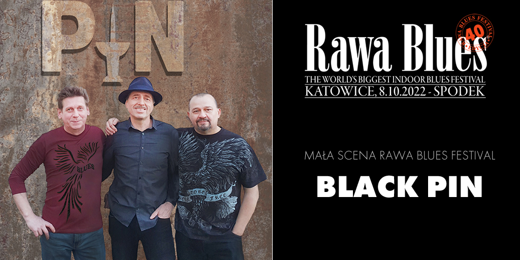 Black Pin Blues  to zespół stworzony w 2017 roku przez znanych i doświadczonych śląskich muzyków związanych ze środowiskiem bluesowym i rockowym. 
8 października wystąpią na Małej Scenie w katowickim Spodku.
👉👉👉𝗞𝗨𝗣 𝗕𝗜𝗟𝗘𝗧: bit.ly/3sAxuJv
#40rawablues #blackpin