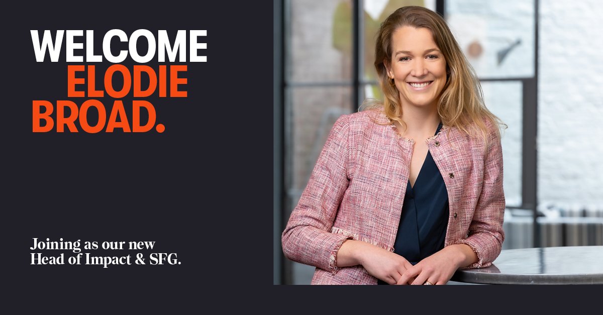 We are delighted to welcome Elodie Broad, Balderton's first Head of Impact and Sustainable Future Goals (SFGs) to the team today! 🌱🌍

Read more: hubs.la/Q01jH5Lm0