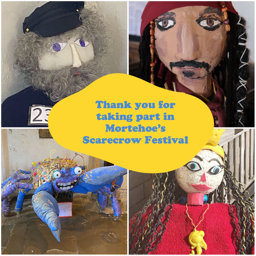 We had a wonderful weekend in #mortehoe we hope you enjoyed the #mortehoescarecrowfestival we would love to see your photos.