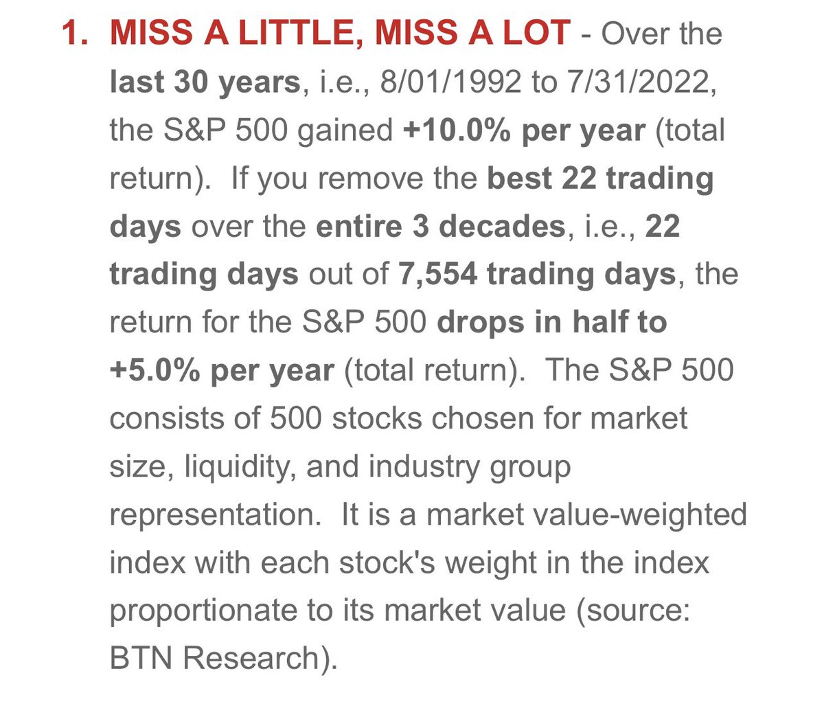 Super interesting information about staying in the market!