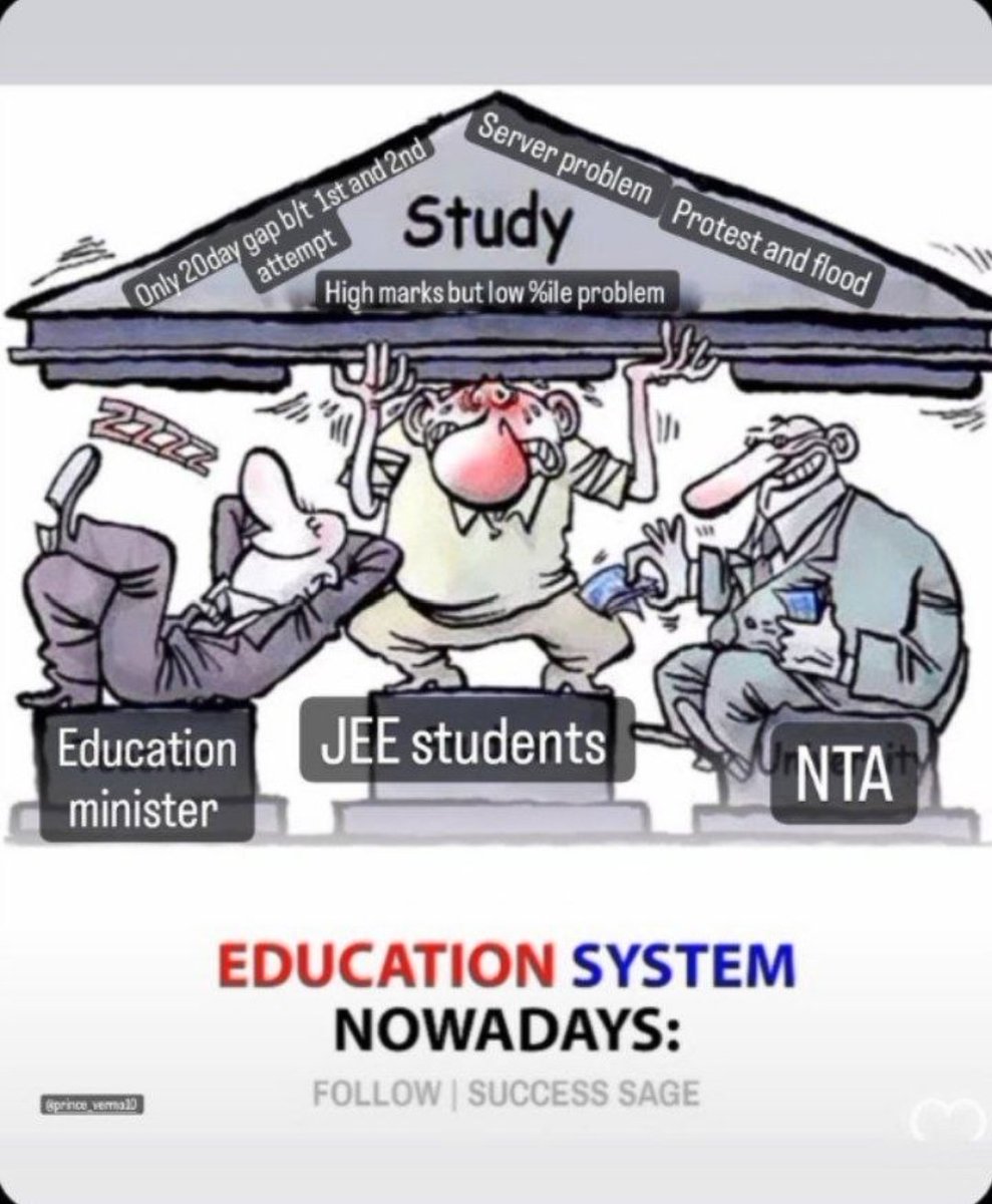 Situation nowadays @DG_NTA @PMOIndia @PIBHRD @dpradhanbjp #JEEMainsThirdAttemptForAll #JEEStudentsWantJustice #JEEStudentsFutureMatters #JEEAspirantsFutureMatters