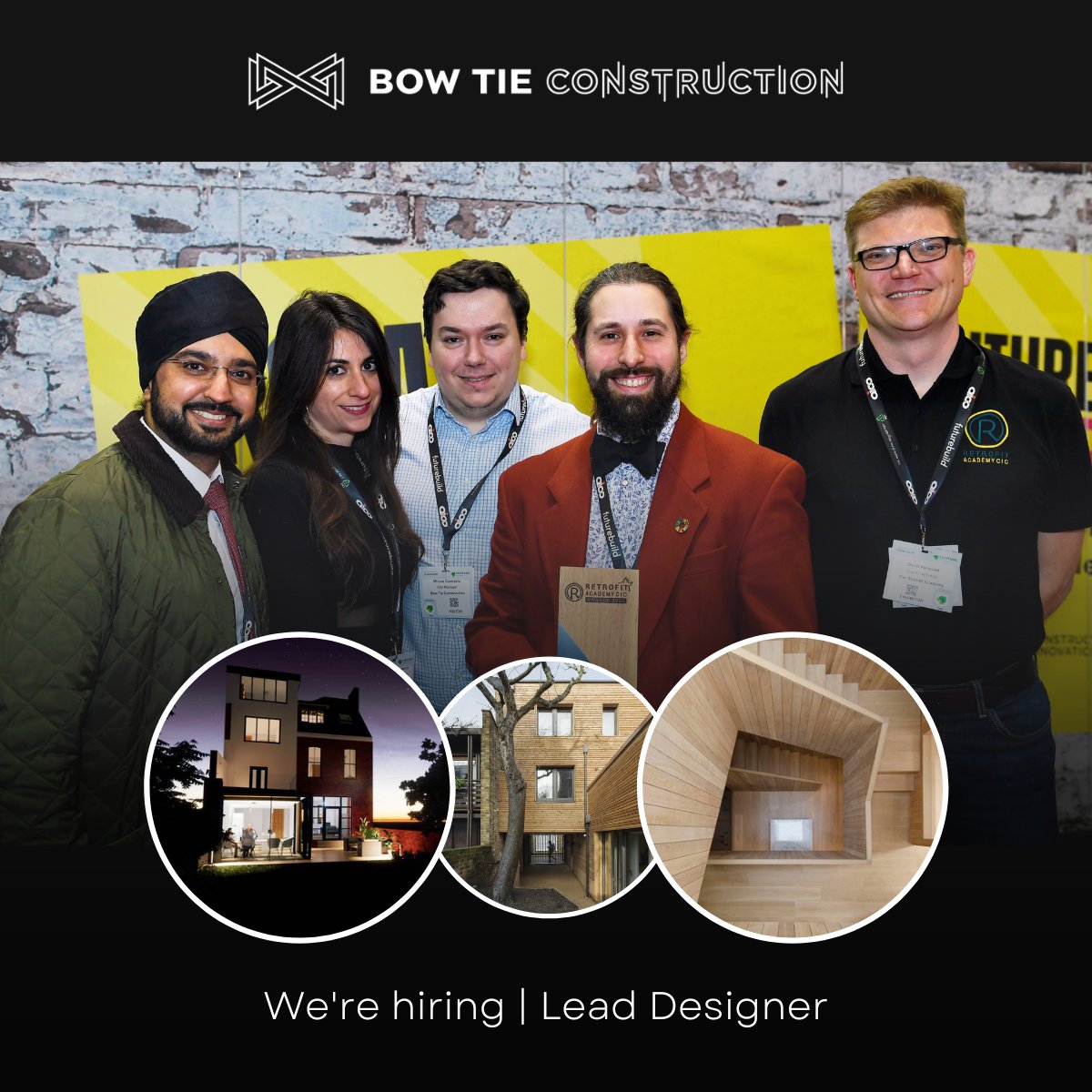 bowtiecon's tweet image. 📢 Join our award-winning team!📢
 
We are currently looking for a Lead Designer to join our growing eco-construction company 🌳👷

Click the link below for more information or to start your application 🔻
 
bit.ly/3A9haDF

#recruiting #newjobopportunity #zerocarbon