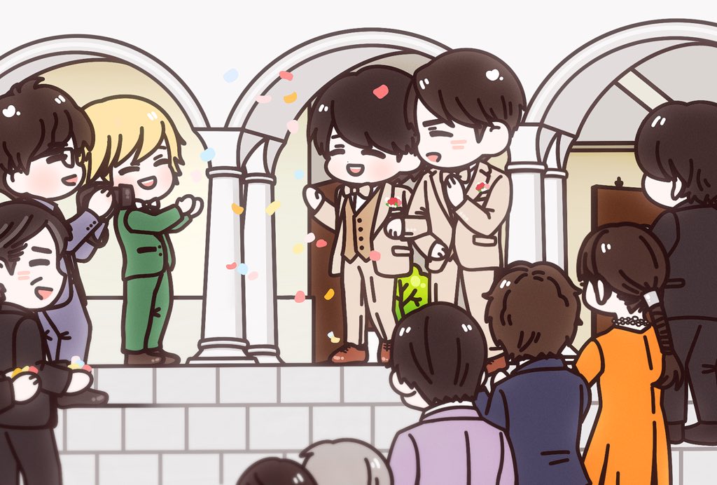 🦊🐰 HAPPY WEDDING  ⛪️✨💕
#チェリまほ #チェリまほTHEMOVIE