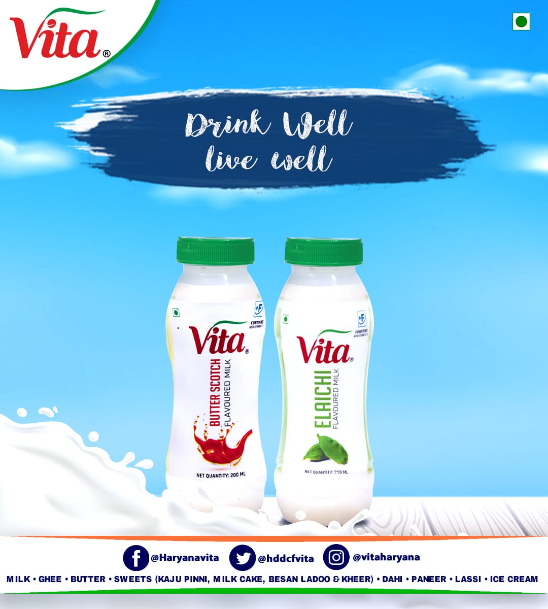 HDDCFVITA's tweet photo. Drink Well
Live Well
#flavoredmilk #flavour #vitaflavoredmilk #buttersotch #butterscotchdrink #eliachi #eliachidrink #vitafamily #vitamilk #vitaharyana #vitadiaryproducts #vitadiary #vita https://t.co/Zcoun9mex2