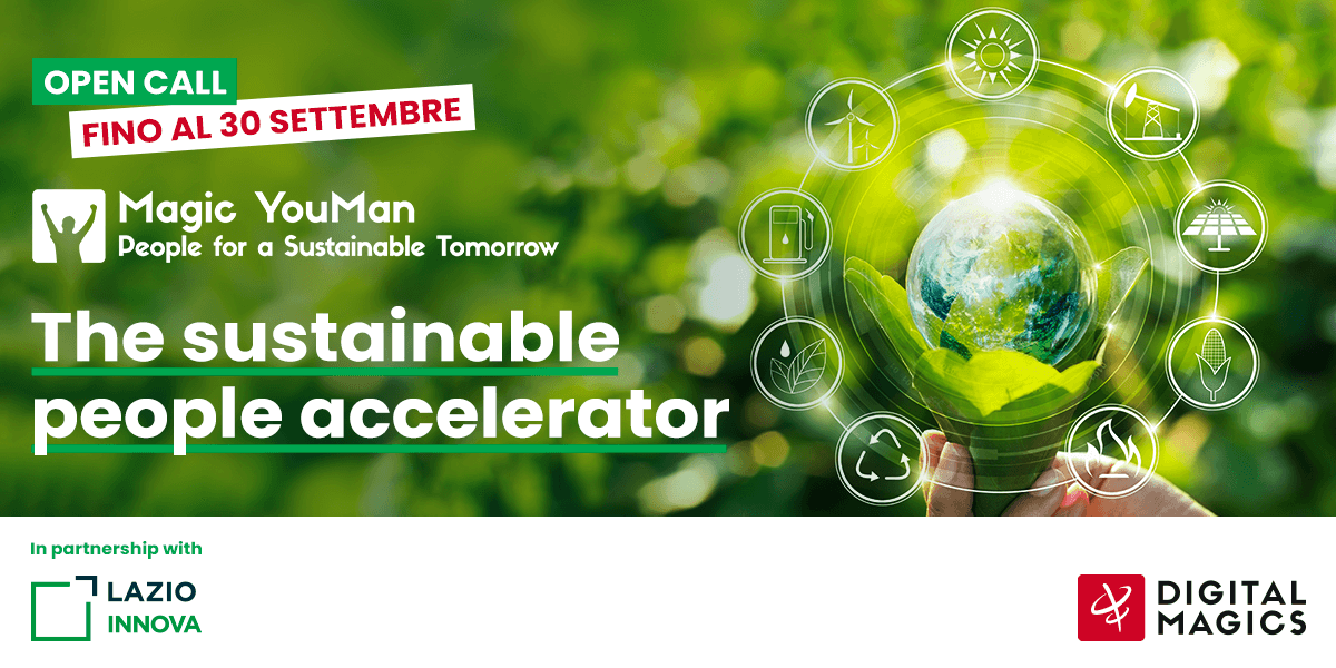 Digital_Magics's tweet photo. Hai ancora tempo per candidare la tua #startup.
La call di #MagicYouMan è aperta fino al 30 settembre! Hai un progetto innovativo che promuove la #sostenibilità? Partecipa subito
👇🏻
https://t.co/Fq3xVoOsfq https://t.co/ijlm3qO9oj