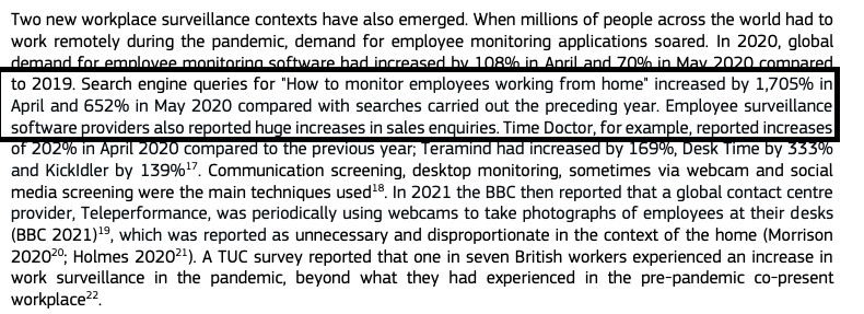 privacyint's tweet photo. The past two years have changed the context we work in, with many moving to remote working. 

Search engine queries for “How to monitor employees working from home” increased 1,705% in April 2020 on the previous year. 👀

Source: https://t.co/kCFY3FttSV https://t.co/tuqSiE2asp