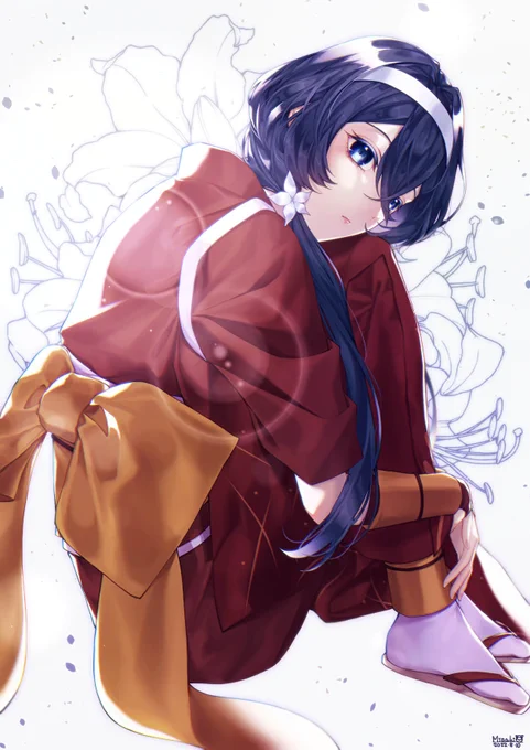 【# お前の絵柄に絶対合うのに何で描かないのってキャラをフォロワーさんが教えてくれる】『文豪ストレイドッグス』…泉鏡花教えてくださってありがとうございました#イラスト#illustration 