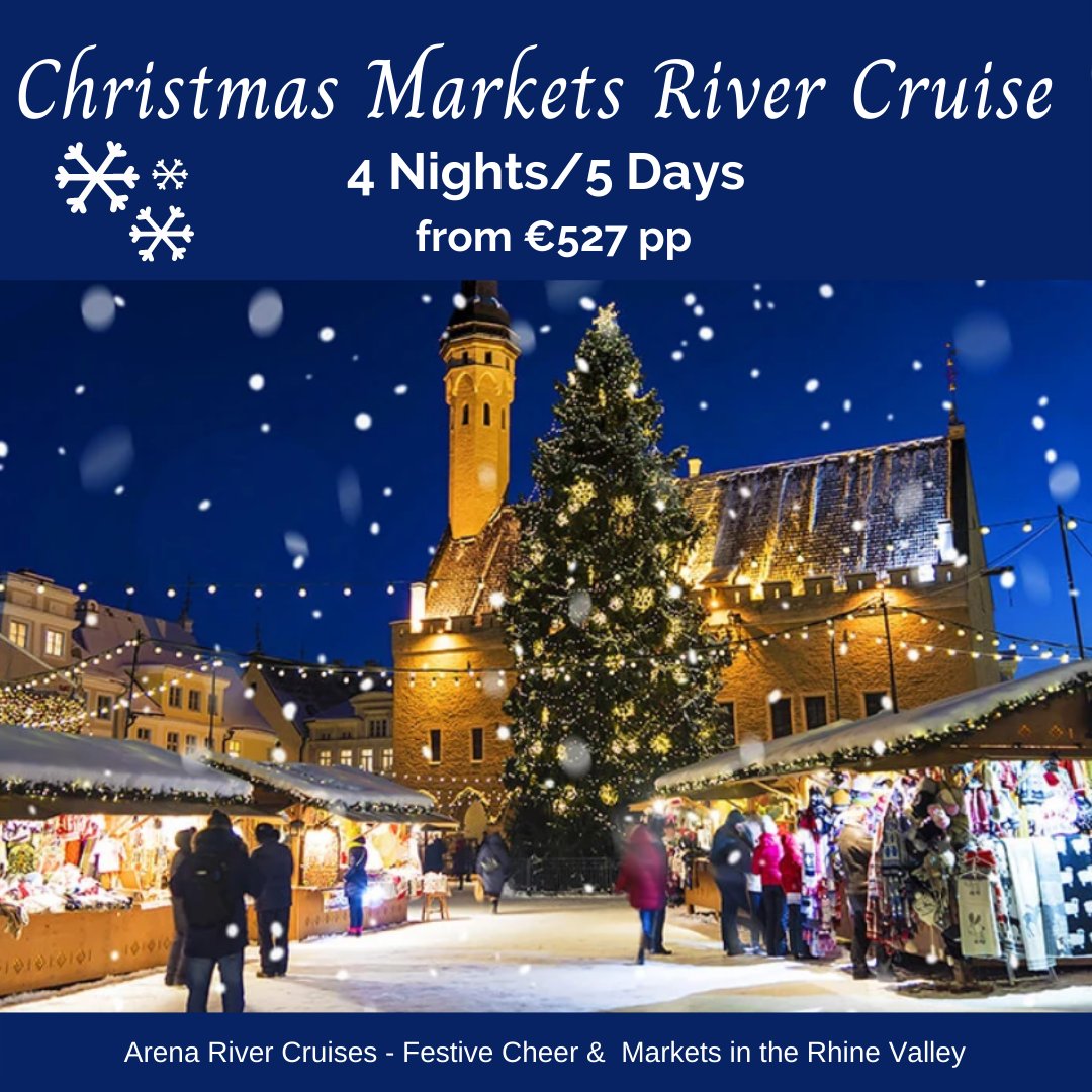 Sail through the Rhine Valley visiting Europe's oldest Christmas markets. 5 Dates - Selling up fast from €527 Get in touch or contact your travel agent #christmasmarkets #Rhine #rivercruise