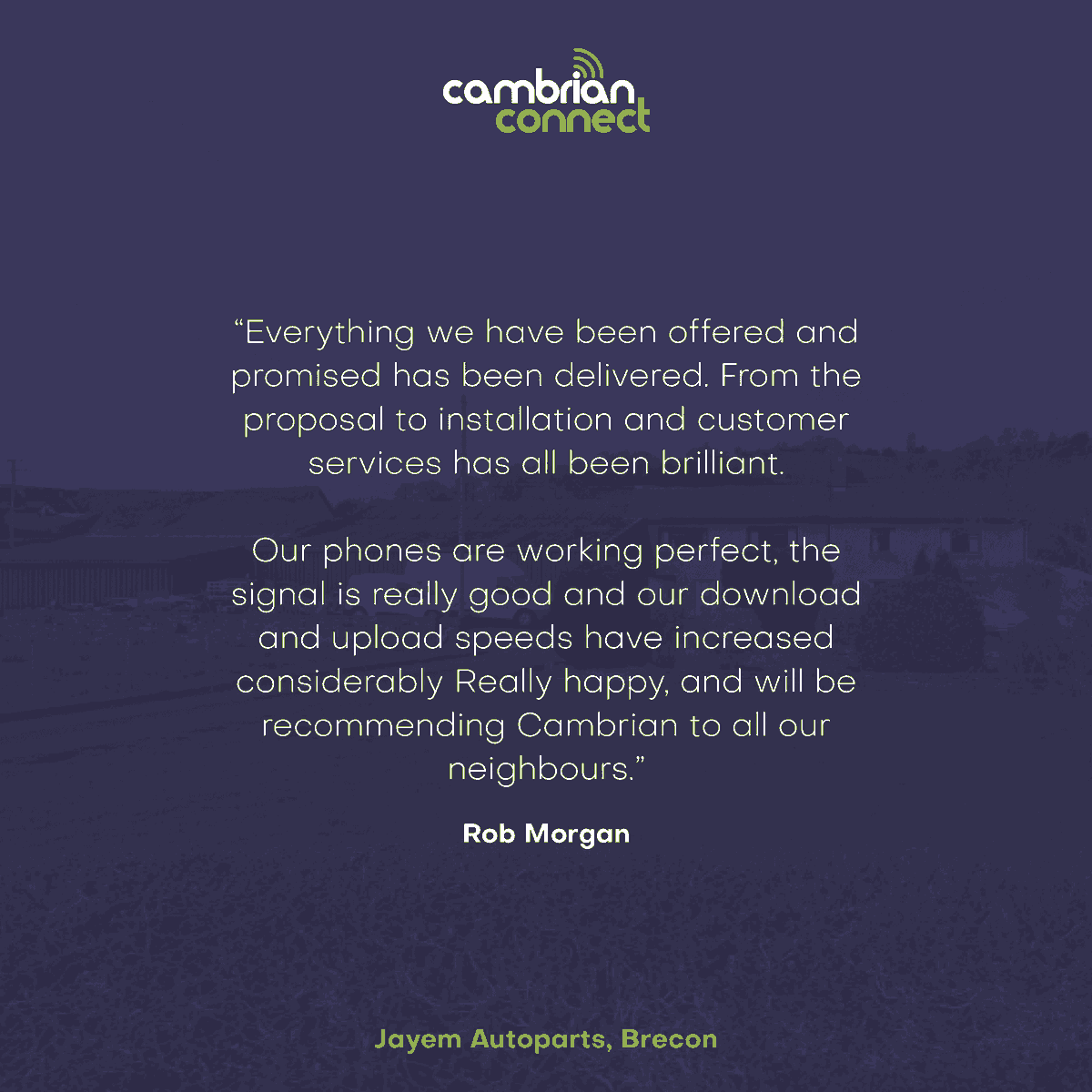 ⭐️⭐️⭐️⭐️⭐️

Get in touch to see how we can help transform your broadband connection, telecoms &amp; IT, helping you become better connected!

#telcoms #VoIP #broadband