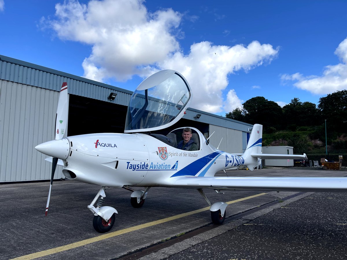 Cdt FS Baker having just completed his fabulous ACPS course. 12 hours of flying including a solo flight at the end! Thanks
<a href="/taysideaviation/">Tayside Aviation</a> and well done FS! See more on our FB/IG. #1349Pride
<a href="/surreyaircadets/">Surrey Air Cadets</a> 
<a href="/RegComdtLASER/">RC LASER</a> 
<a href="/aircadetslaser/">Air Cadets LaSER</a>
<a href="/aircadets/">RAF Air Cadets</a> 
<a href="/ComdtAC/">Commandant RAF Air Cadets</a>
