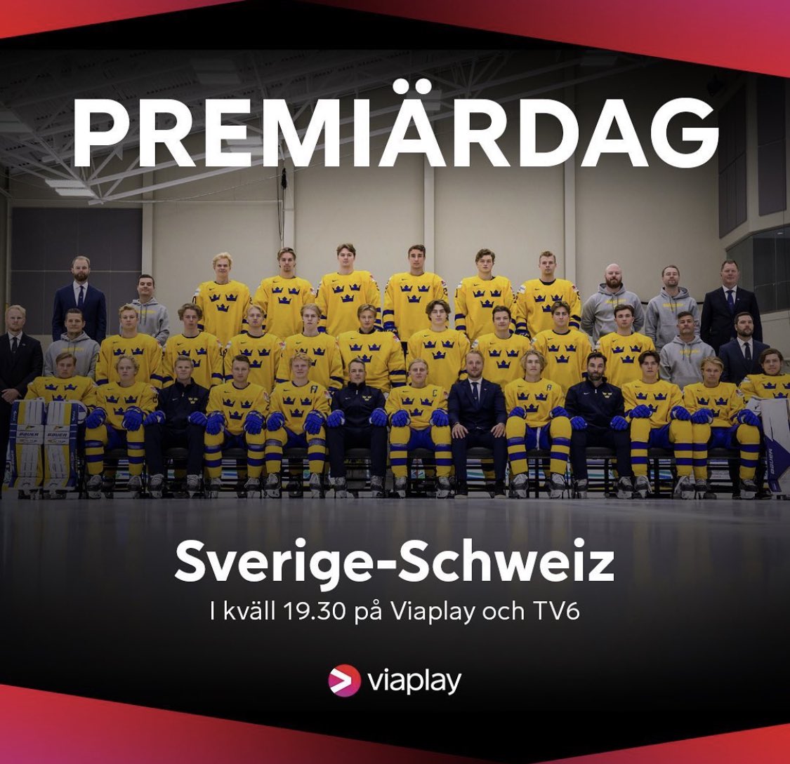 Ikväll; Sverige - Schweiz. JVM. Uppladdning från 19.30 på TV6/Viaplay. Gäst: Jacob Josefson. 
Blir garanterat trevlig! Välkomna…