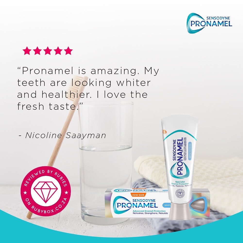 rubybox_beauty's tweet photo. Take action and protect your teeth against the effects of acid wear from the food we eat. Try Sensodyne Pronamel NOW and see what others are saying about it😁.
#rubyboxsensodynepronamel #hellopronamel #goodbyeweakenedenamel #iswhatyoueateatingyourenamel #sensodynepronamel https://t.co/LQ8FD9gfxX