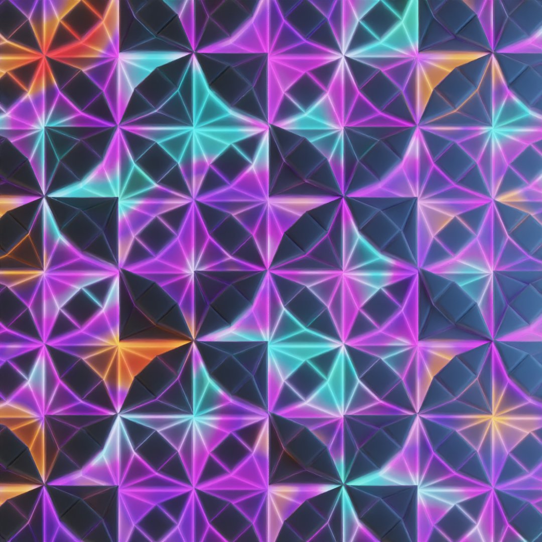 Alc_ve's tweet photo. The pattern remains the same, part 2.

 #islamicart #islamicgeometry #mathart #sacredgeometry #3dart #cgi #cyberpunk 2/2 https://t.co/V6eqlDousy