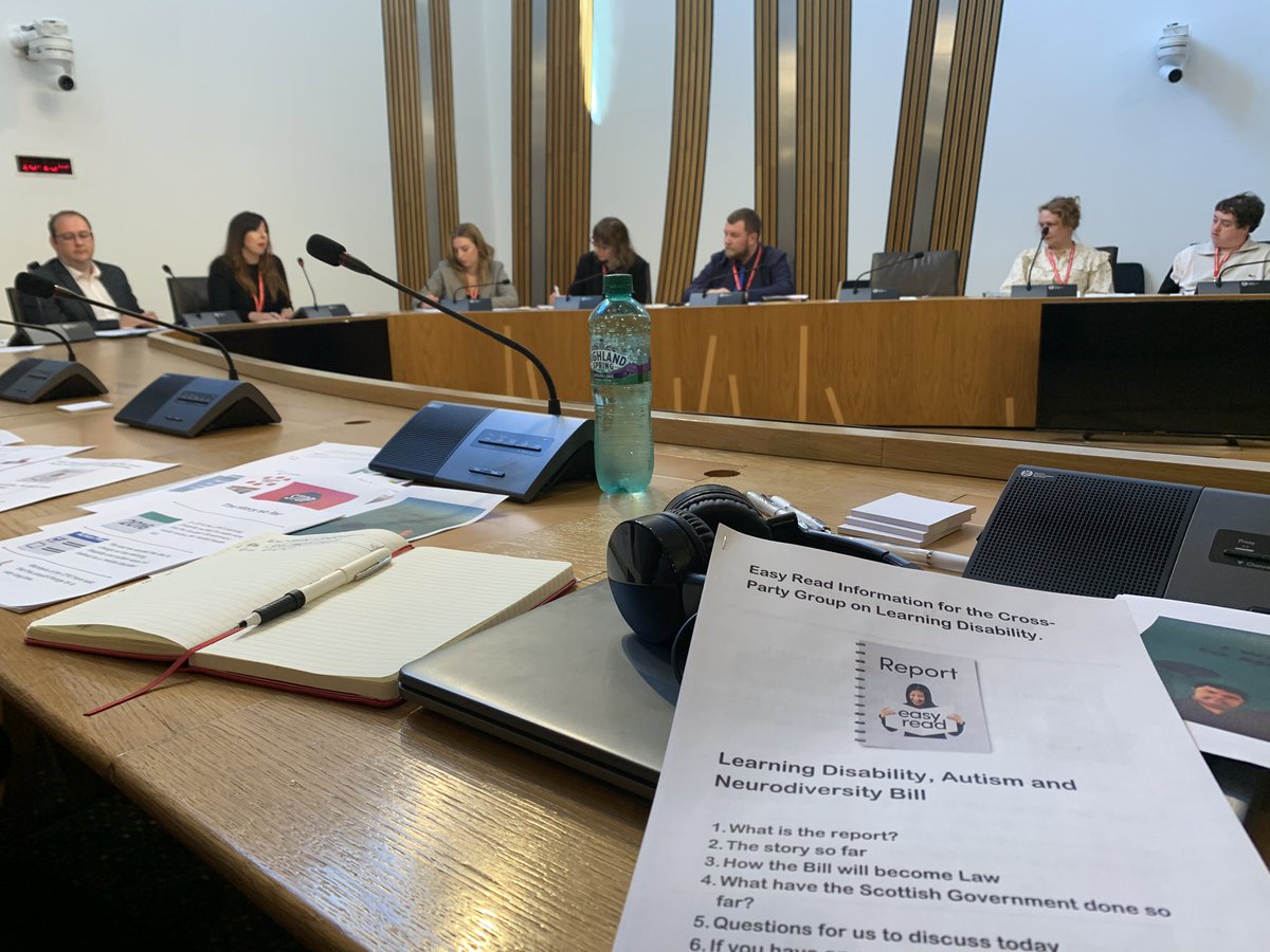 Powerful and disruptive conversations are the order of the day at the @ScotParl #CrossPartyGroup on Learning Disability #HumanRights #SelfAdvocates #LDANBill #NCS #Commissioner @PFOKane @ENABLEScotland @SCLDNews @DSScotland
