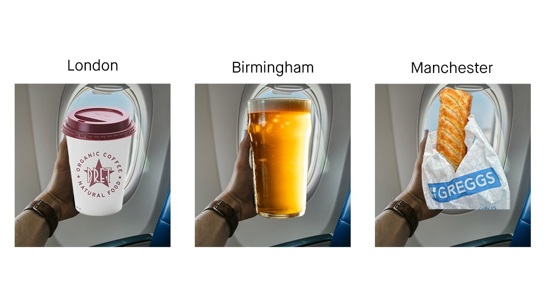 monzo's tweet photo. The #1 place to eat in Heathrow, Gatwick, Stanstead and Luton is @Pret
People in Birmingham airport prefer @Wetherspoons
People in Manchester airport prefer @GreggsOfficial👍
#MonzosSummerHolidayDataThing https://t.co/FA2HEo5FtU