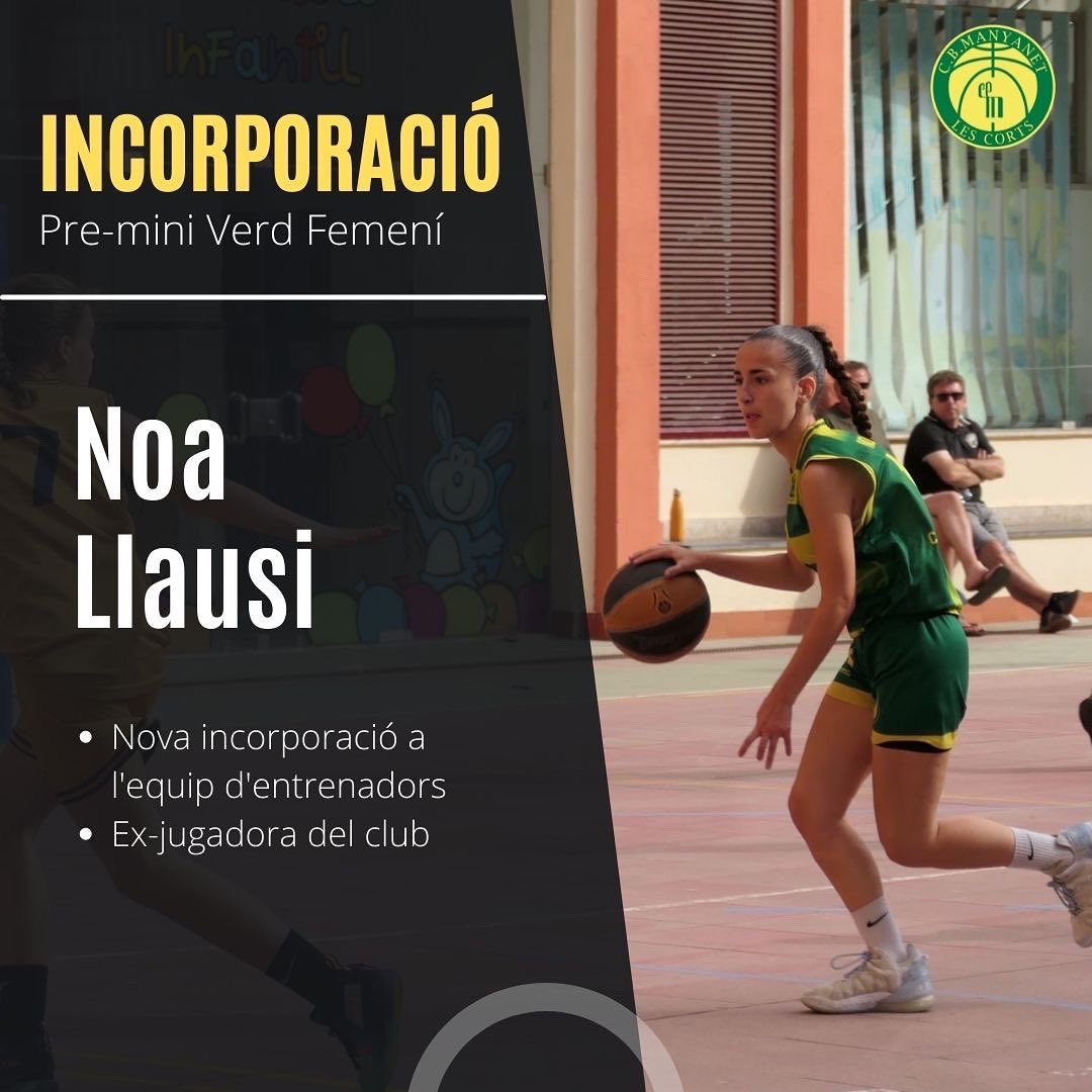 CBManyanet's tweet image. 📣 ENTRENADORS 22/23

➡️ Talent jove i preparat al capdavant dels nostres preminis de segon any.

➡️ Seguirem comptant un any més amb la Jana i el Marc, jugadors del club. I la Noa, jugadora formada a la casa, s’incorpora al grup d’entrenadors!

#ForçaManyanet 💚💛