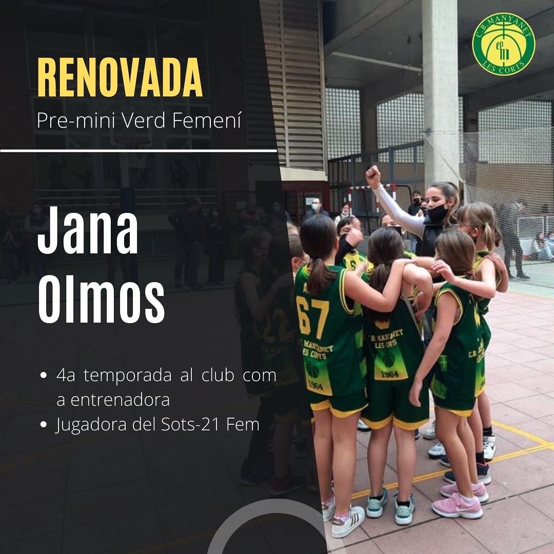 CBManyanet's tweet image. 📣 ENTRENADORS 22/23

➡️ Talent jove i preparat al capdavant dels nostres preminis de segon any.

➡️ Seguirem comptant un any més amb la Jana i el Marc, jugadors del club. I la Noa, jugadora formada a la casa, s’incorpora al grup d’entrenadors!

#ForçaManyanet 💚💛
