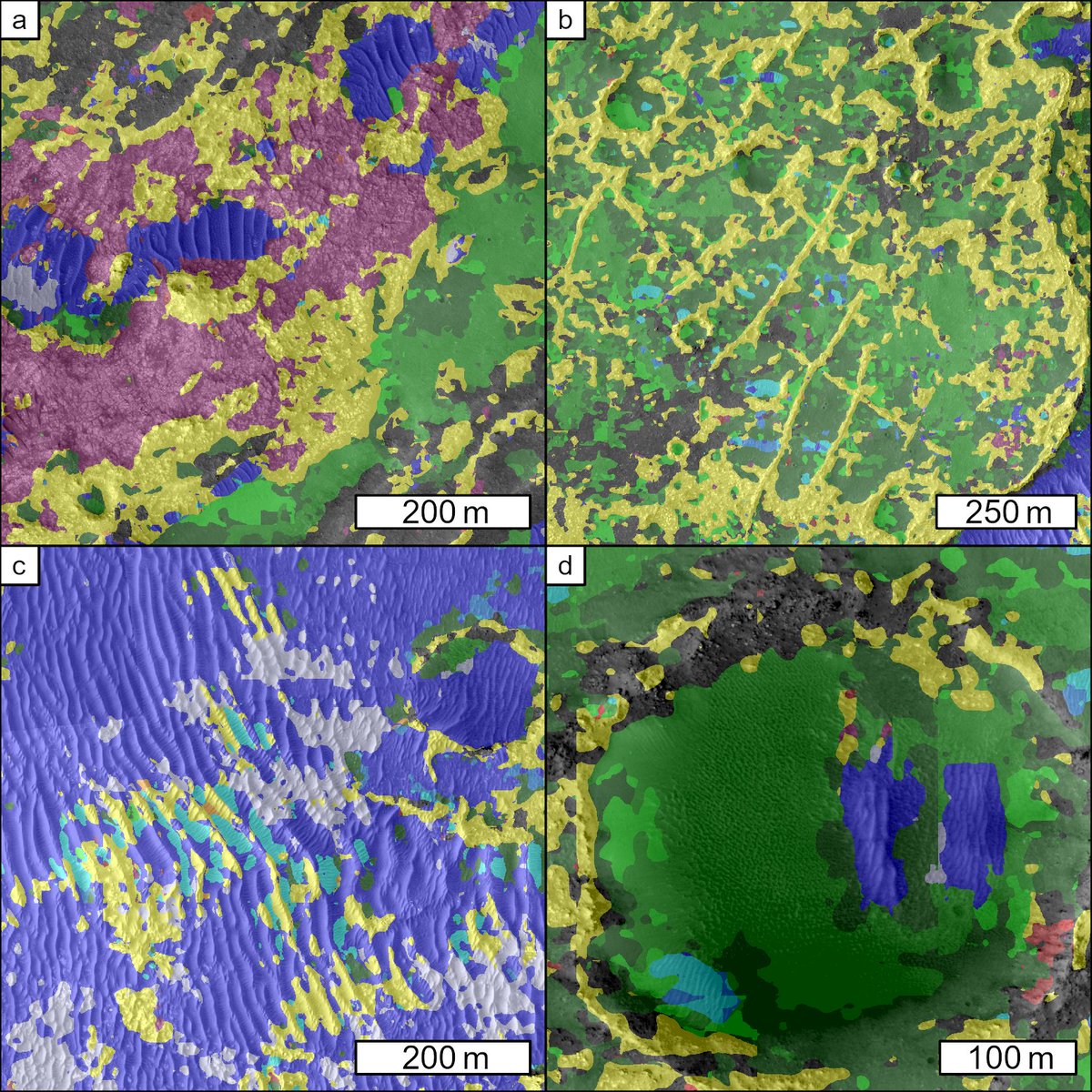 wrightplanet's tweet photo. 📢: My 1st @esascience #openaccess #Mars paper is in @journalofmaps!

📰: https://t.co/fU7ze8DGgQ

ℹ️: #ML terrain classifications of @HiRISE images of the @NASAPersevere landing site.

🙏: Alex Barrett, @DrPFawdon, @efavs89, @Mattbalme, @DrMarkWoodsAI, &amp; Spyros Karachalios https://t.co/r8mZpEChmf