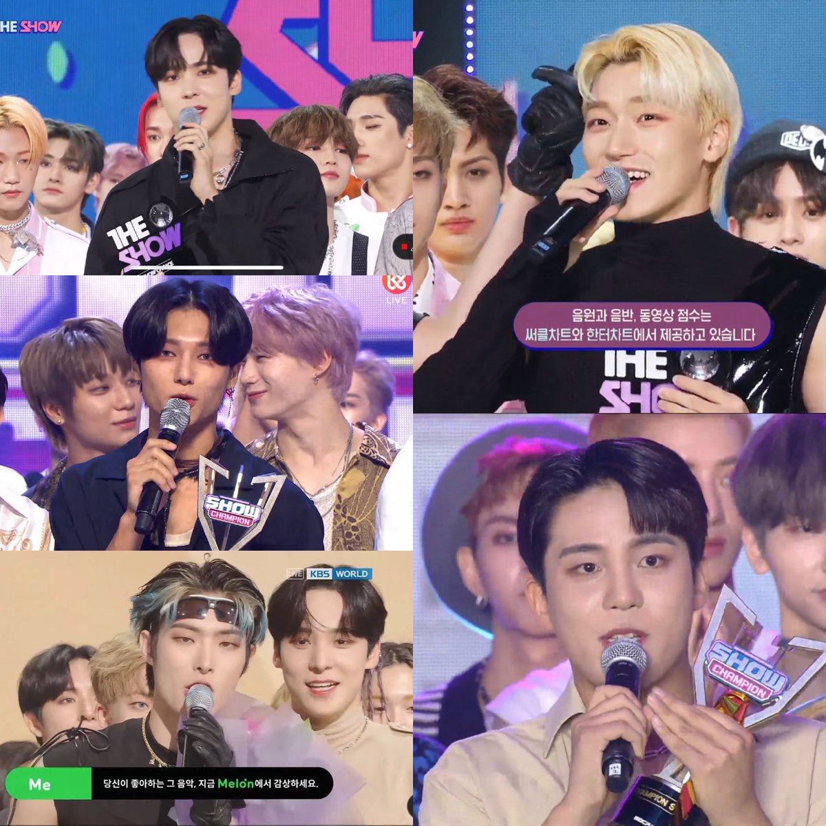 The acceptance speakers with trophy 😭

#Guerrilla5thWin
#ATEEZ10thWin
@ATEEZofficial #ATEEZ #에이티즈