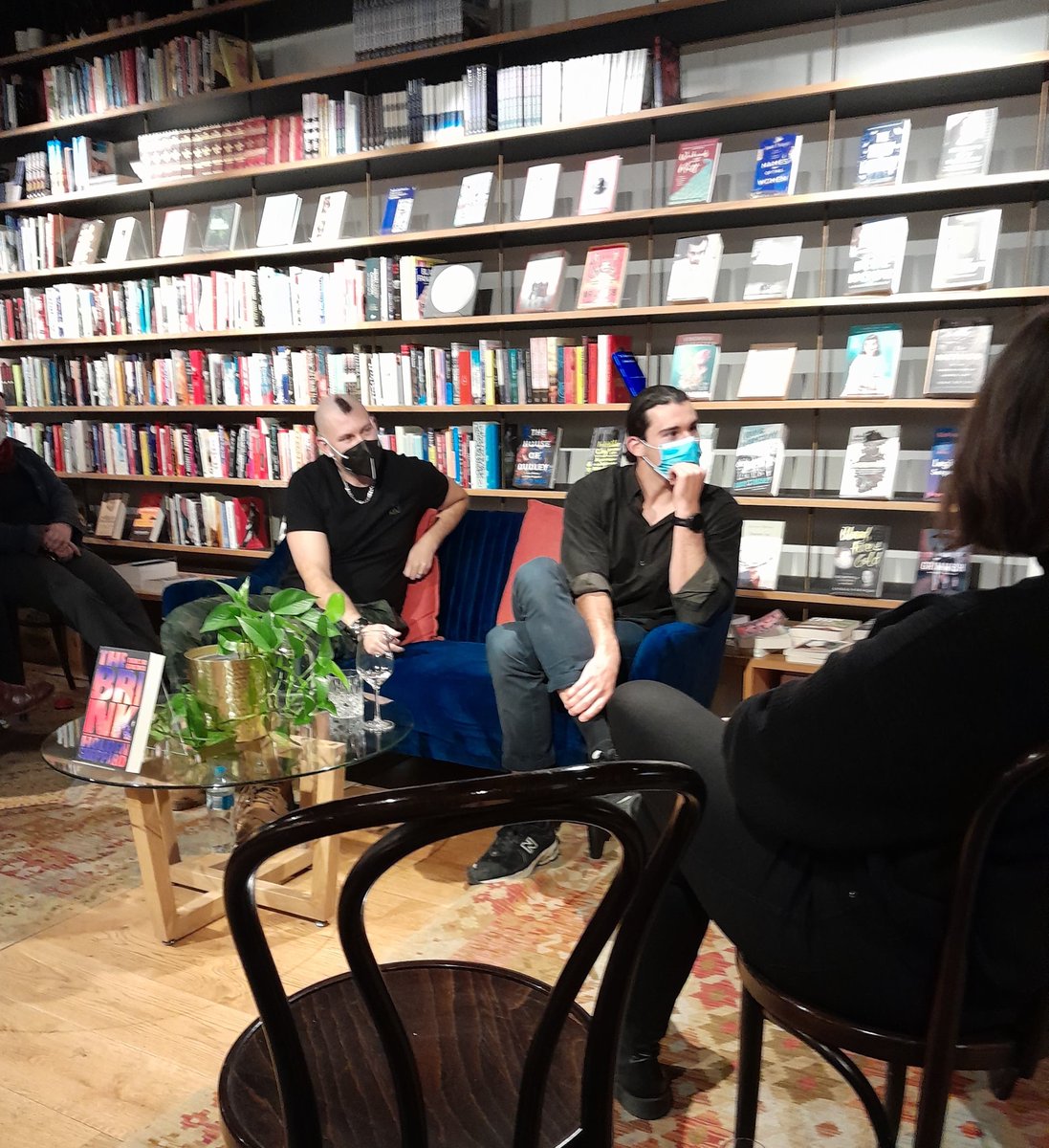 indeliblehuman's tweet photo. Two thumbs up for @V8Sheppard's new book, The Brink👍👍 A gritty mystery exploring sexuality and masculinity, set against the backdrop of schoolies ... can't wait to read this! #litnightout with @camainwrites @CanberraMuse https://t.co/nmfmj35Pt1