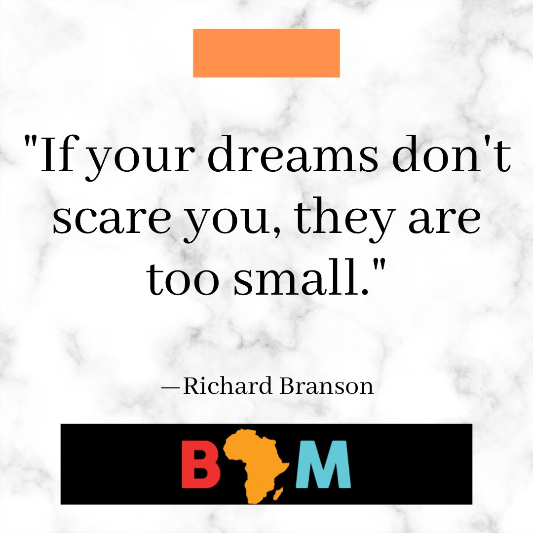 Have you ever had that fear of pursuing something because you think you might fail at it? Pursue that. You're going to do great.
.
.
.
#bampodcast #beyondafricamagazine #successtips #ceothings #ceotips #entrepreneurship #dreambig #dreams #goals #richardbranson #wednesdayquote